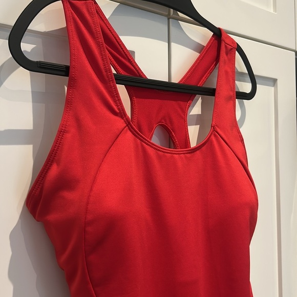 Baleaf Red Athletic Racerback UPF 50 One Piece Swimsuit Women Size 38 NWT - Picture 3 of 16